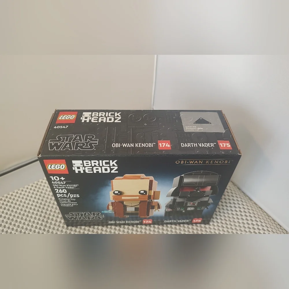 Lego 40547 Brick Headz Star Wars Oni-Wan Kenobi & Darth Vader NWT Building Toy